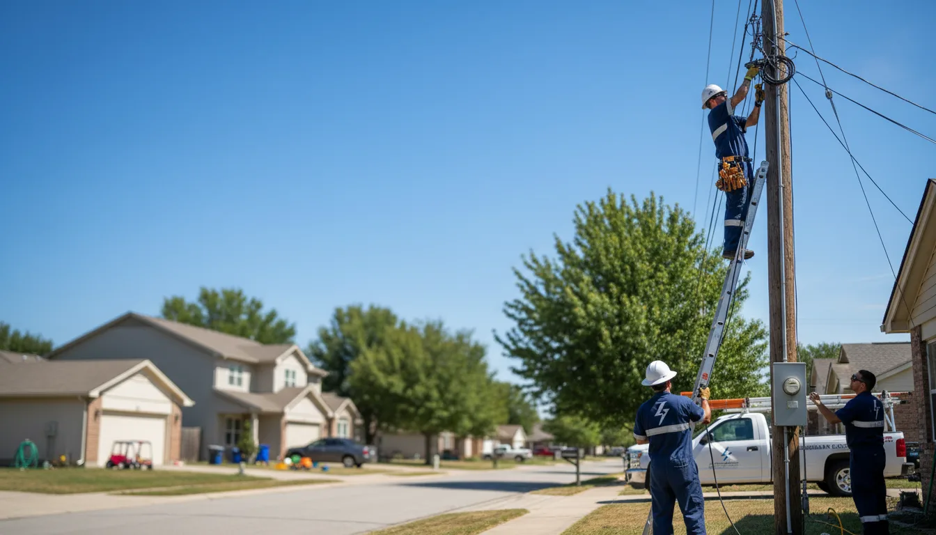 Residential electrician providing installation services in Milo, MO